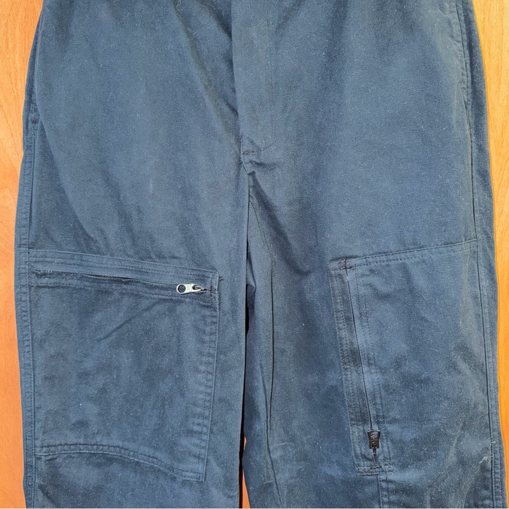 Vintage Supreme Work Pants Zip Pockets Mens Size 34X30 Navy Blue Rare - Picture 3 of 10